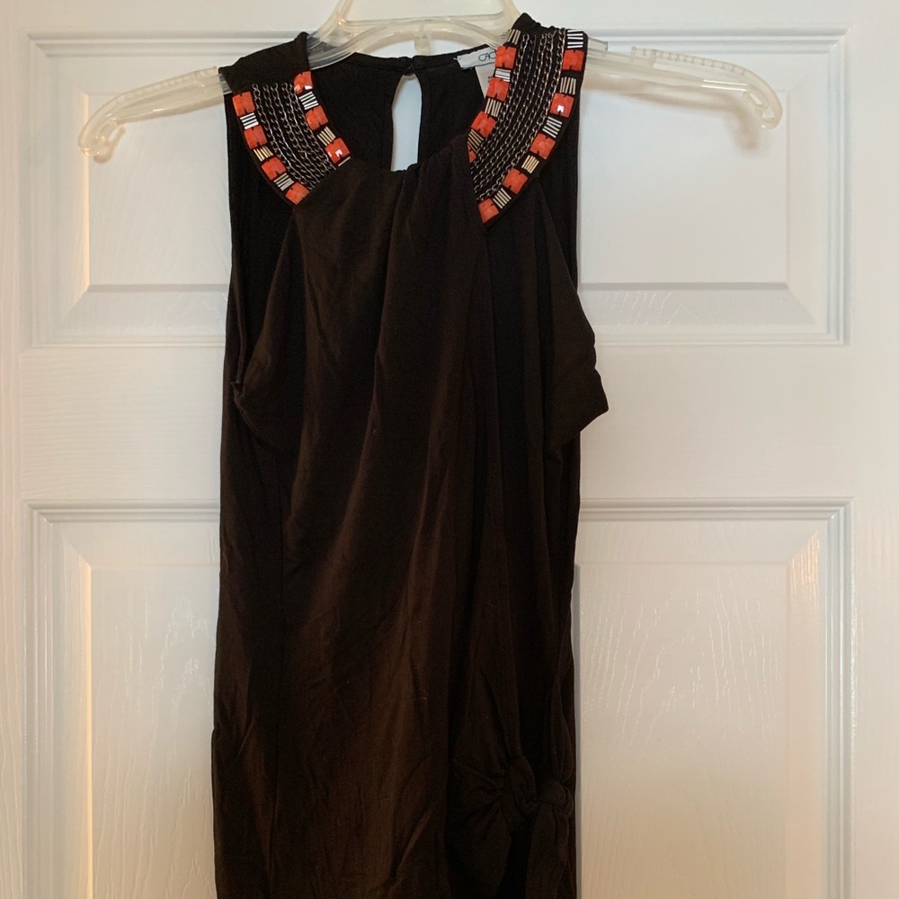 Cache top with side tie